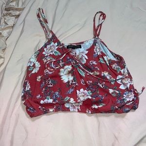 Kendall & Kylie Floral Crop Top